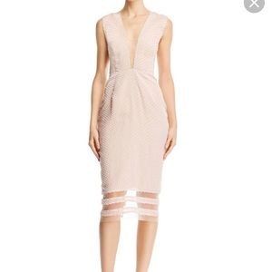 Sau Lee Kendall Plunging Illusion Dress, New size4